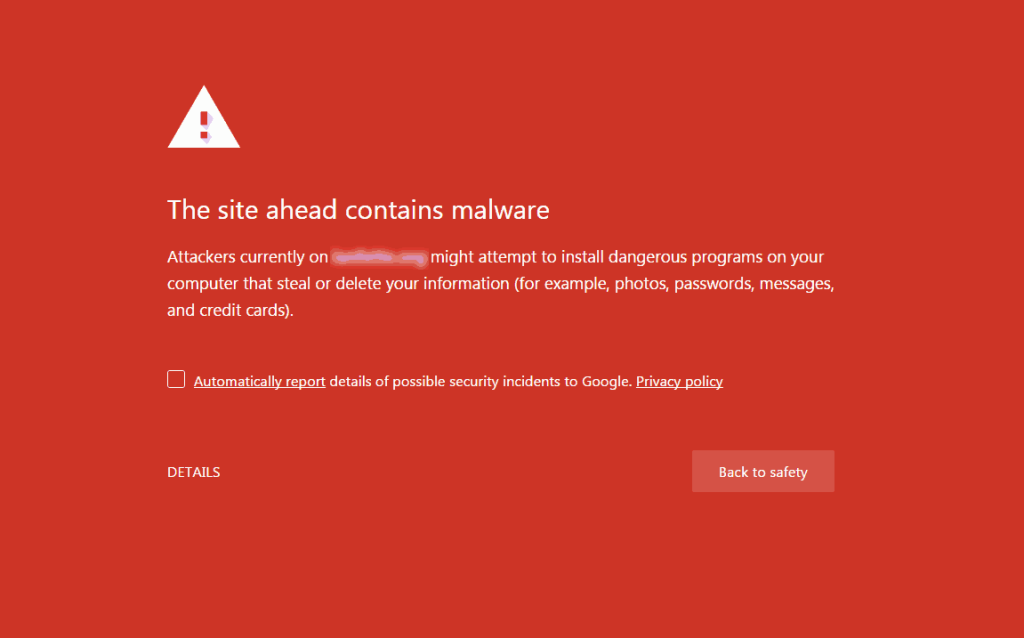 website terkena malware