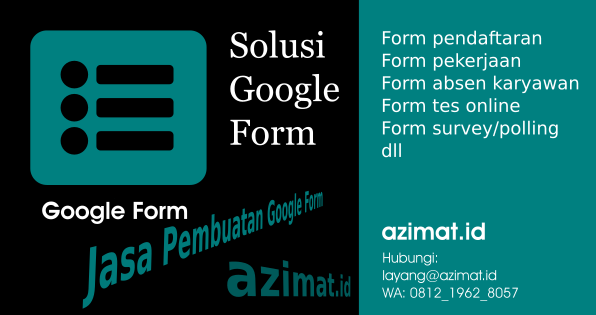 Jasa Pembuatan Google Form